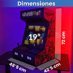 Bartop arcade diseño moderno Intel N100 16GB RAM NEGRA