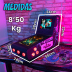 Pinball Virtual, Playfield 12″, Backglass 8″ INTEL N5105 (MiniPinball Curvo Metálico con Backglass TheFamilyAddams)