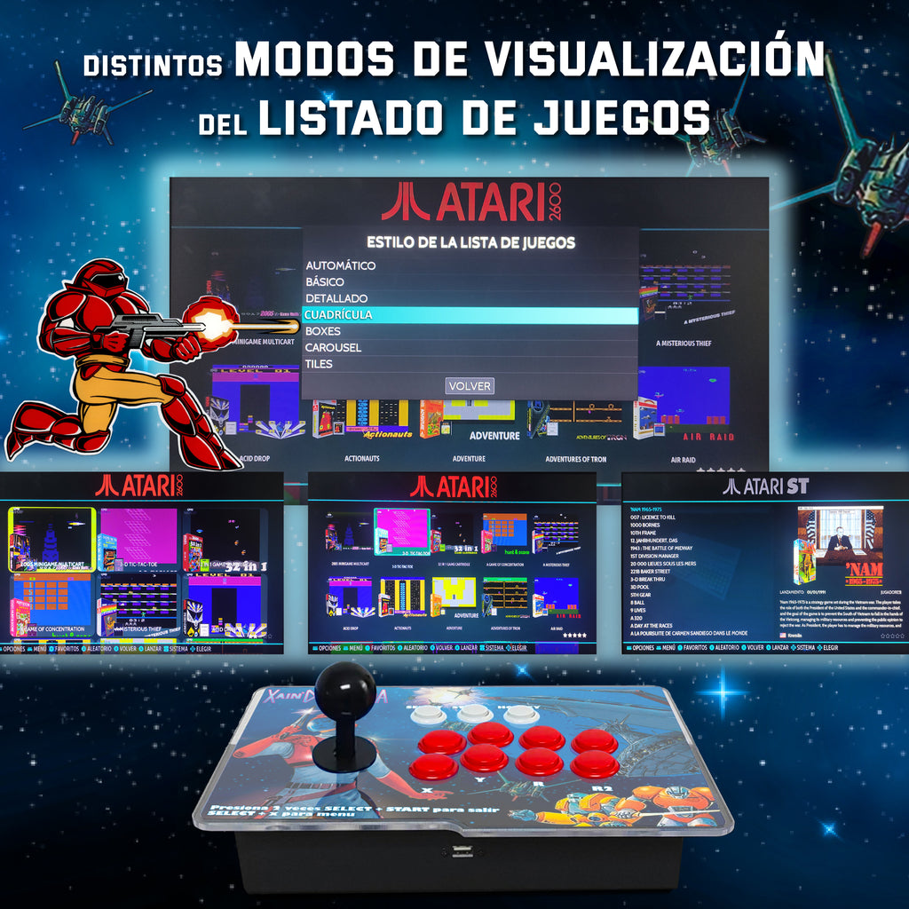 Pandora box 1P Xain'd Sleena EmulationStation +25.000 Títulos