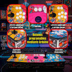 Pandora Box Premium Intel i5 3470 + 8gb RAM + Disco Duro 128gb M2 + ITX GH61TR + Dual Boot: Windows 11 + USB 256GB Batocera + Arduino Leonardo + Placas Zero Delay + Trackball + Joysticks Americanos + Botones Arcade