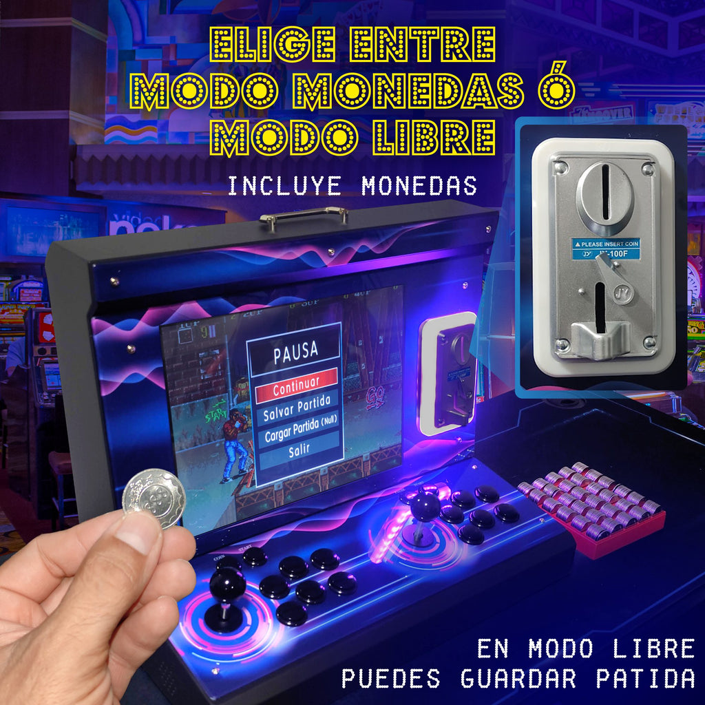 Bartop 15″ Unicview con 9800 juegos DX 2 Plus Saga