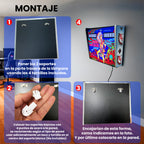 Lámpara RGB - Backglass Pincab Flipper Pinball Big Brave, Ideal para Decorar habitación Gaming Sala Arcade, Incluye Mando a Distancia con Distintos Modos de iluminación Ambiente