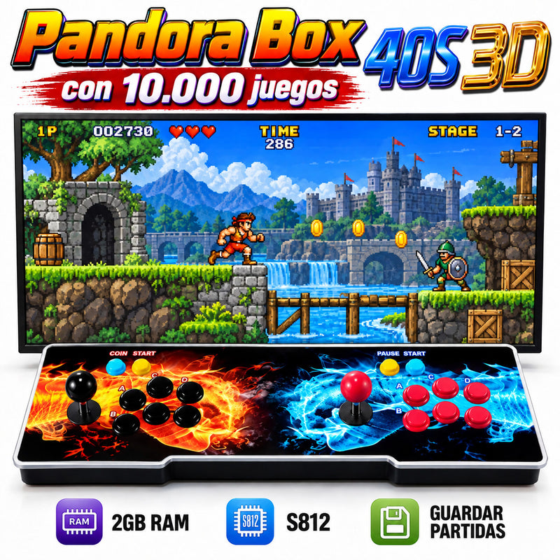 Pandora box 3D 10.000 juegos Amlogic S812 con 2GB RAM - Incluye función de instalar juegos