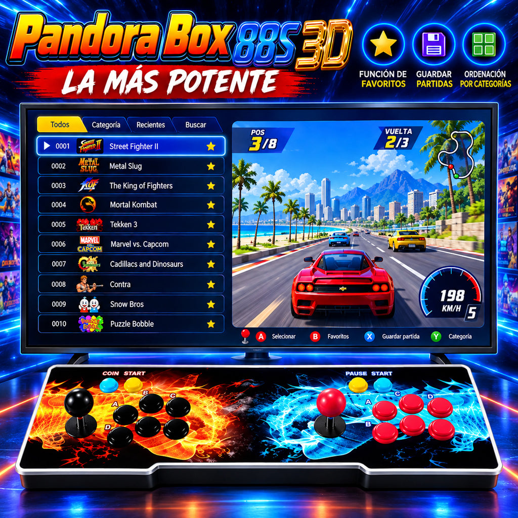 Pandora box 3D 36.800 juegos Amlogic S812 con 2GB RAM - Incluye función de instalar juegos
