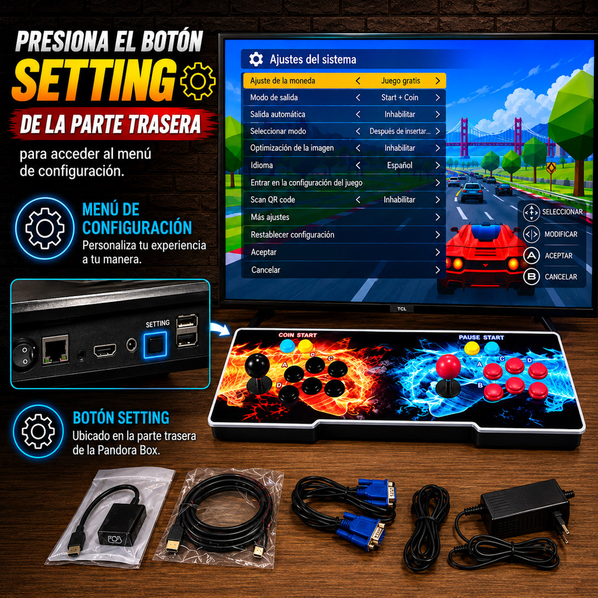 Pandora box 3D 36.800 juegos Amlogic S812 con 2GB RAM - Incluye función de instalar juegos