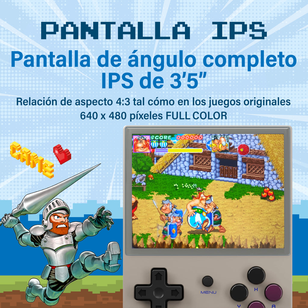 Anbernic rg35xx • más de 5.000 juegos (color gray)