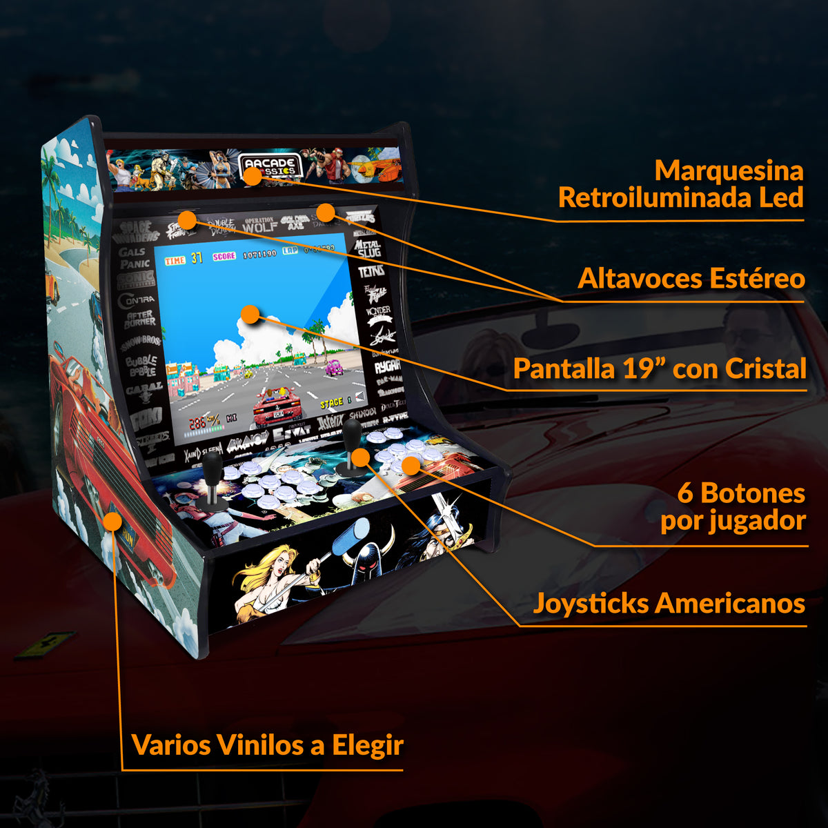 Bartop OutRun 19"