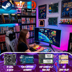 Pandora Box Premium Intel i5 3470 + 8gb RAM + Disco Duro 128gb M2 + ITX GH61TR + Dual Boot: Windows 11 + USB 256GB Batocera + Arduino Leonardo + Placas Zero Delay + Trackball + Joysticks Americanos + Botones Arcade