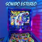 Pinball Virtual 15.6" + 12" con plunger analógico (Pinball Metálico He-man con Backglass)