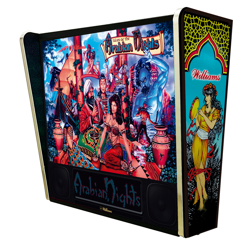 Lámpara RGB - Backglass Pincab Flipper Pinball Tales of Arabian Night, Ideal para Decorar habitación Gaming Sala Arcade, Incluye Mando a Distancia con Distintos Modos de iluminación Ambiente