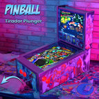 Pinball Virtual 15.6" + 12" con plunger analógico (Pinball Metálico He-man con Backglass)