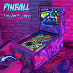 Pinball Virtual 15.6" + 12" con plunger analógico (Futurama Metálico con backglass)