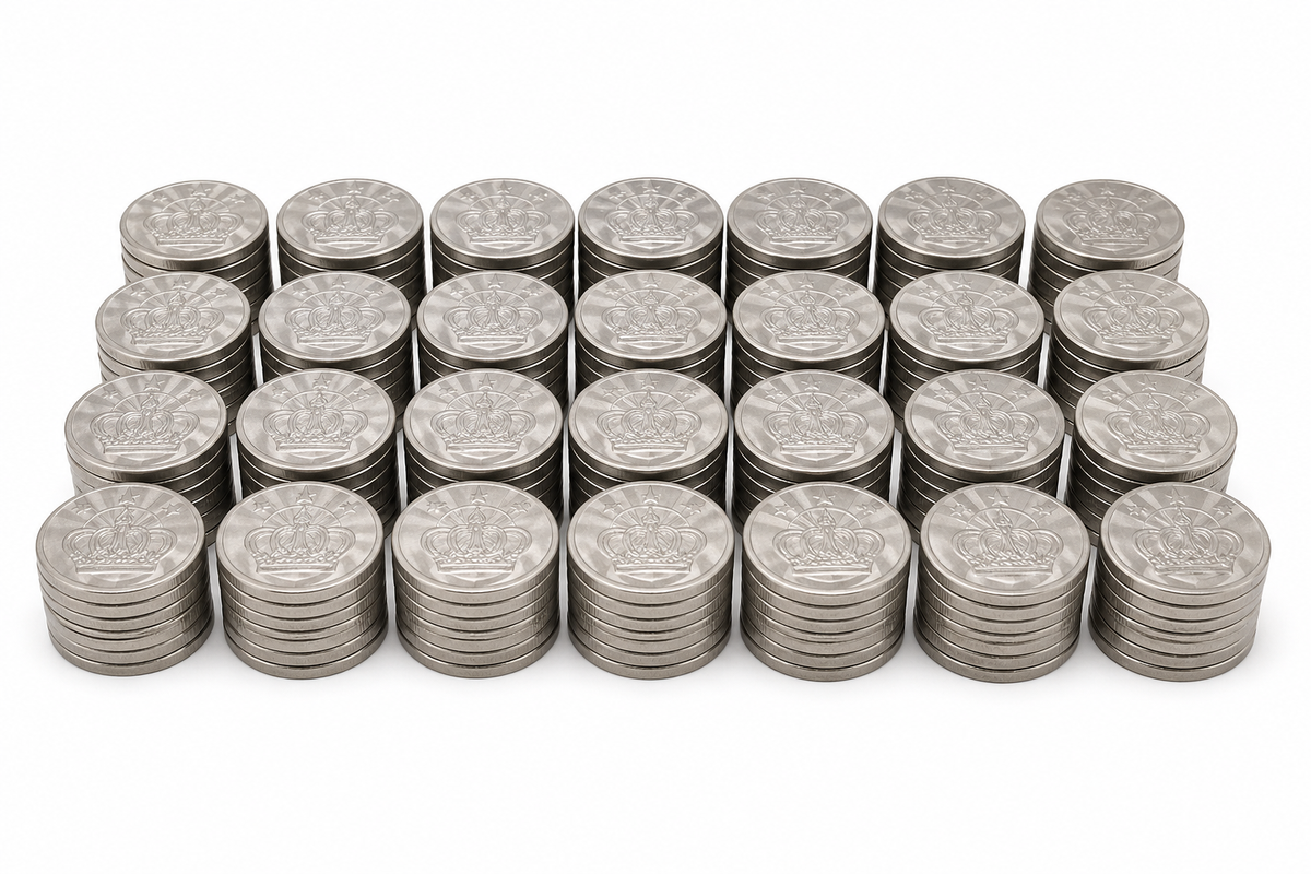 Pack de 30 tokens para máquina arcade
