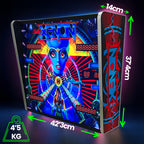 Lámpara RGB - Backglass Pincab Flipper Pinball Haunted House, Ideal para Decorar habitación Gaming Sala Arcade, Incluye Mando a Distancia con Distintos Modos de iluminación Ambiente