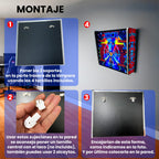 Lámpara RGB - Backglass Pincab Flipper Pinball Haunted House, Ideal para Decorar habitación Gaming Sala Arcade, Incluye Mando a Distancia con Distintos Modos de iluminación Ambiente