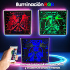 Lámpara RGB - Backglass Pincab Flipper Pinball Haunted House, Ideal para Decorar habitación Gaming Sala Arcade, Incluye Mando a Distancia con Distintos Modos de iluminación Ambiente