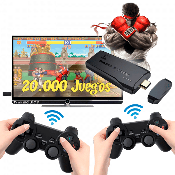 Retro Consola Stick M8 • 20.000 juegos