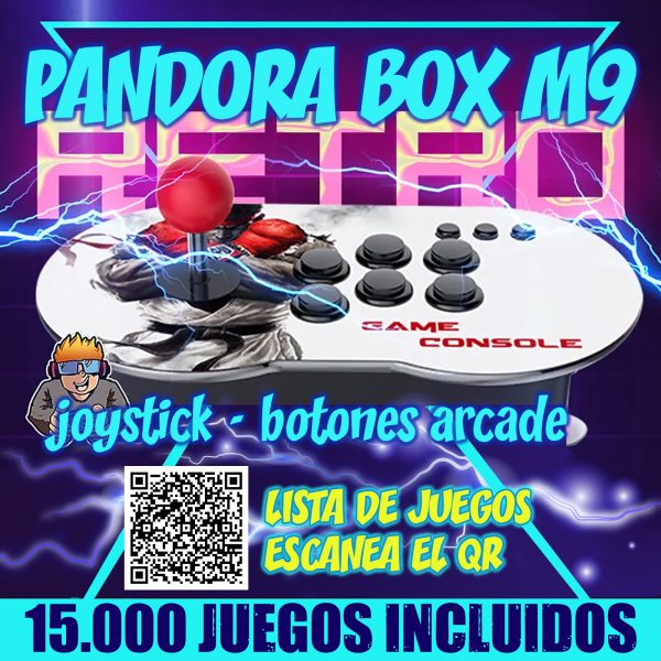 Pandora Box M9 aquí puedes ver su listado de juegos, más de 15.000 juegos incluidos