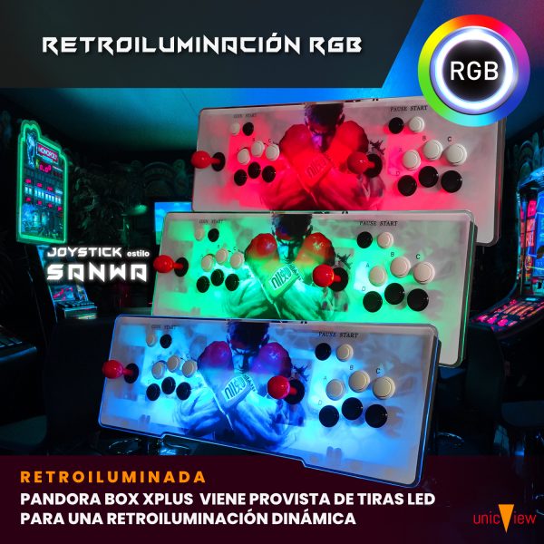 Pandora Box 10 retroiluminada RGB