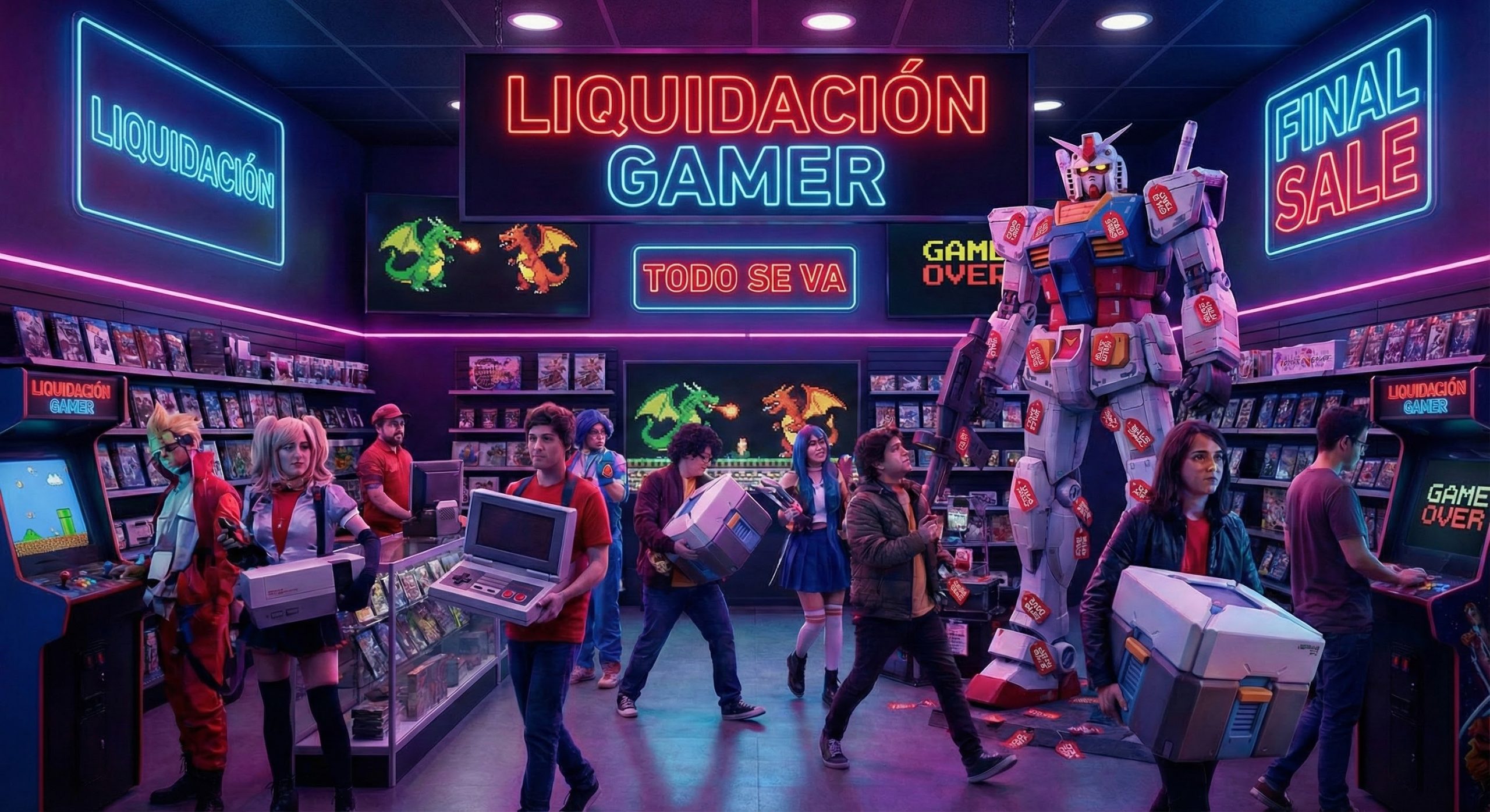 Bartop Arcade metálica color blanco