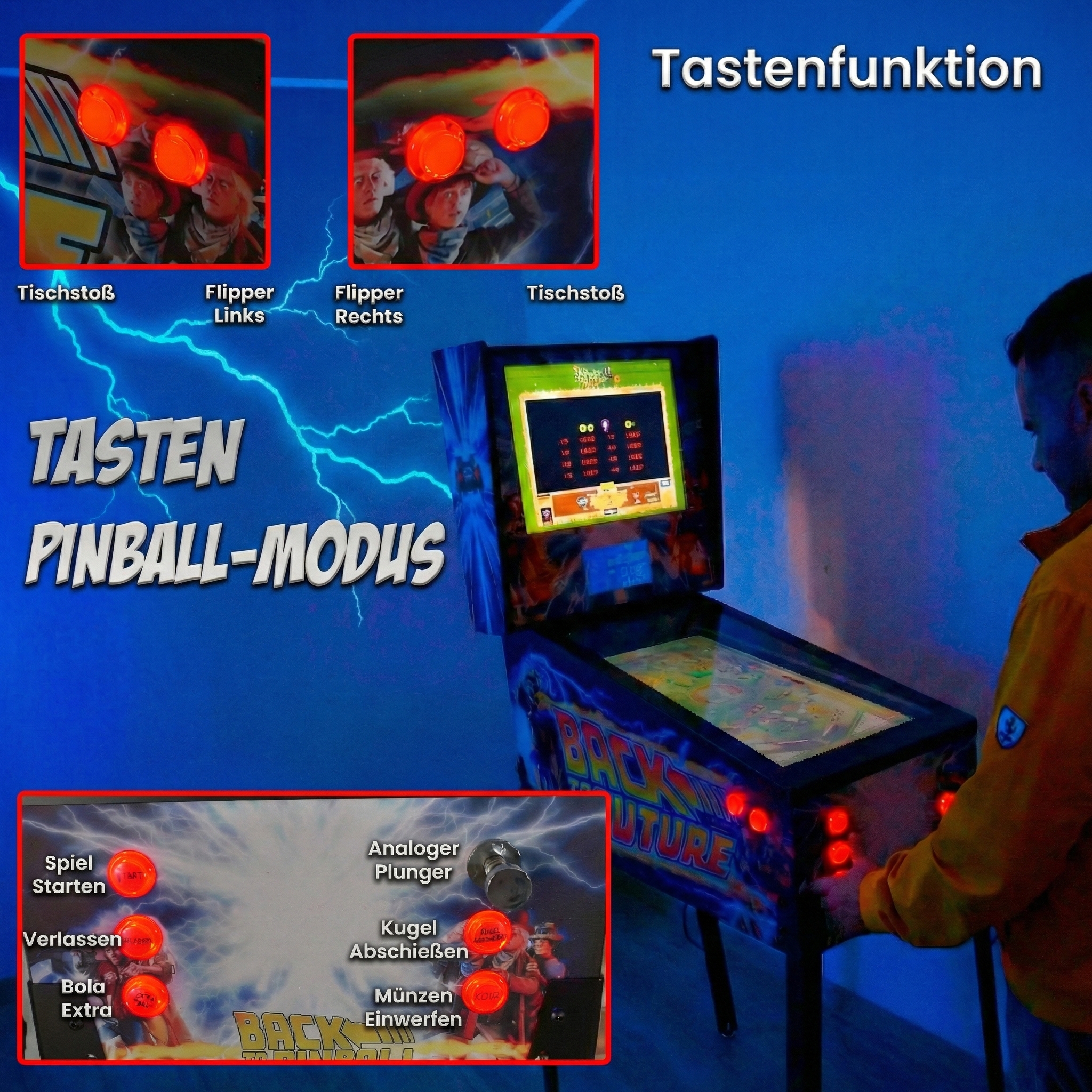 Virtual Pinball 27", DMD 7", Ryzen 7 5800H (Design selection: The Addams Family "Not available", Back to the Future, shipping costs included) - Imagen 11