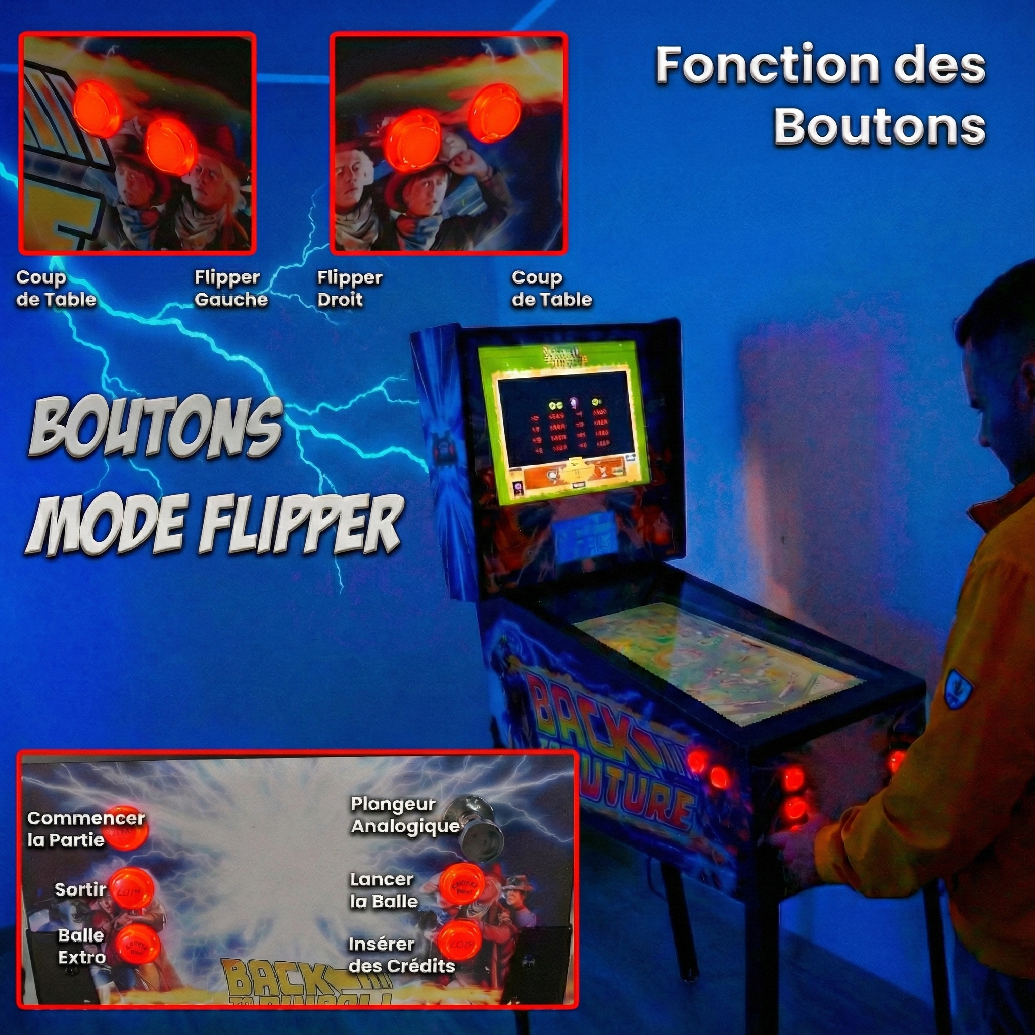 Virtual Pinball 27", DMD 7", Ryzen 7 5800H (Design selection: The Addams Family "Not available", Back to the Future, shipping costs included) - Imagen 3