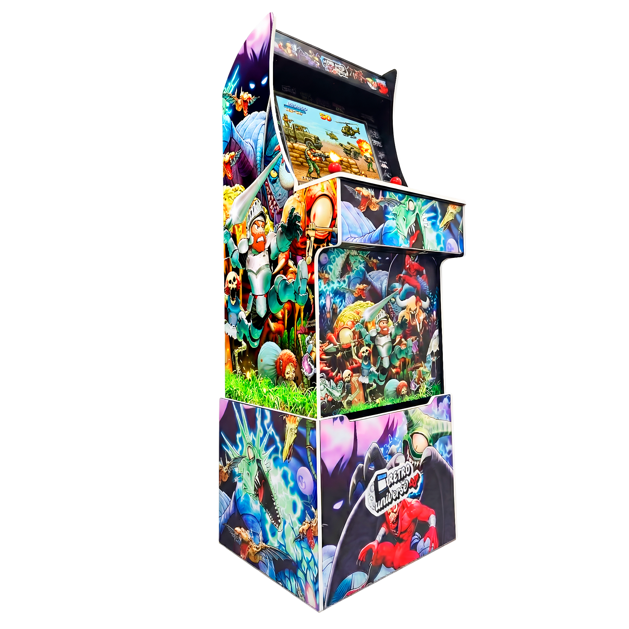 Bartop Arcade metálica color blanco