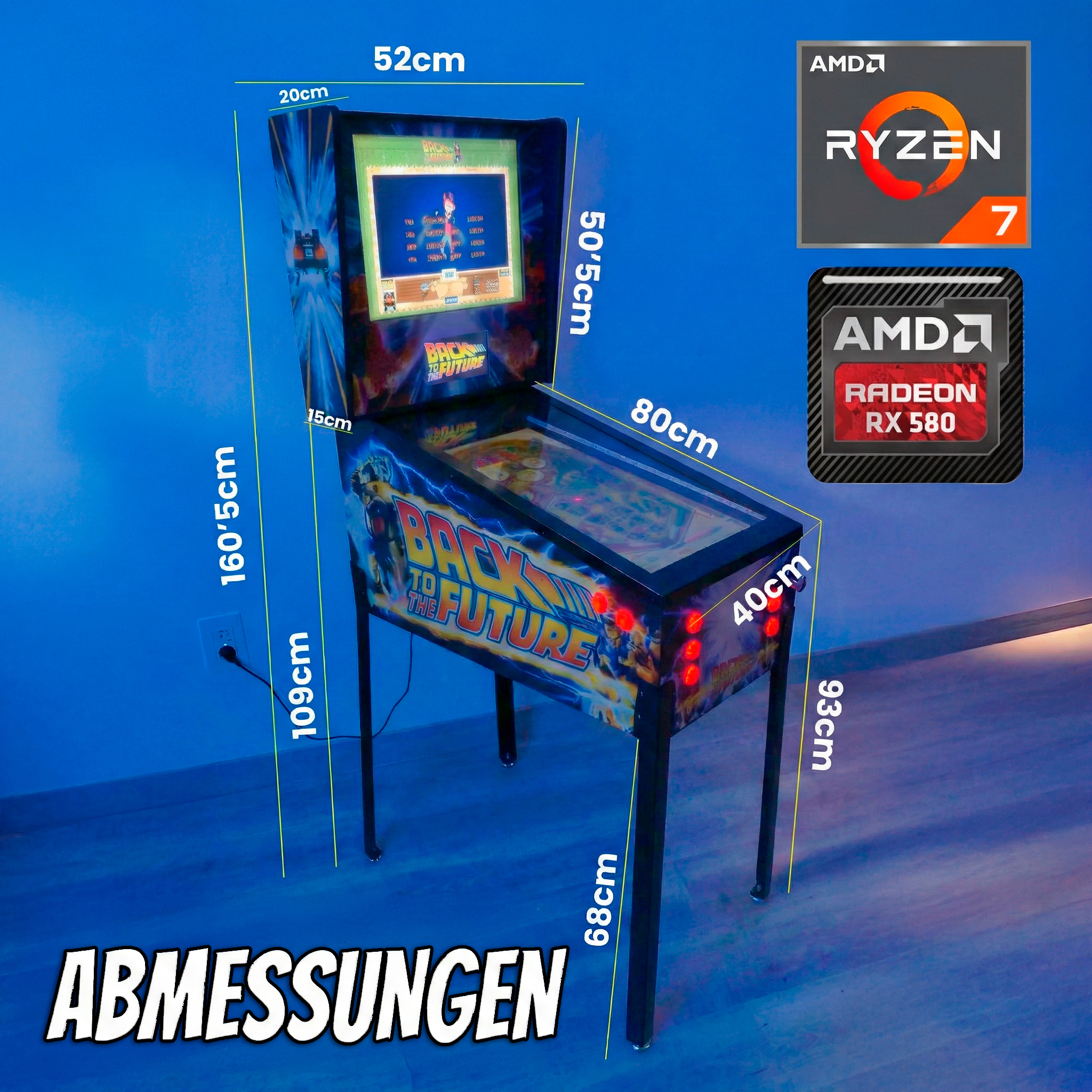 Virtual Pinball 27", DMD 7", Ryzen 7 5800H (Design selection: The Addams Family "Not available", Back to the Future, shipping costs included) - Imagen 14