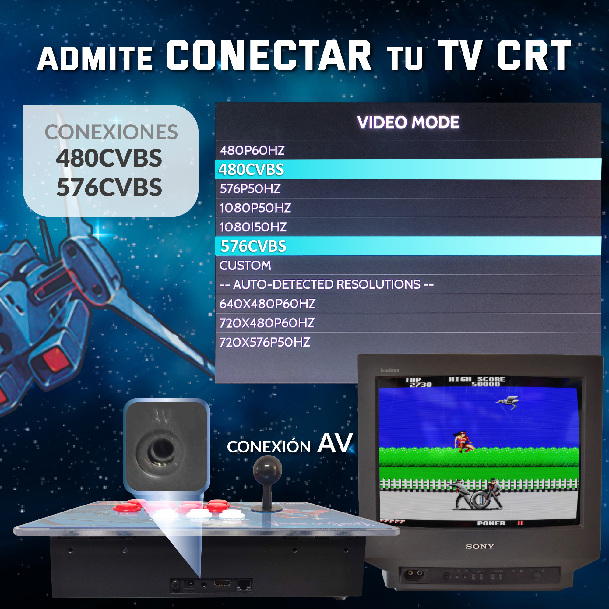 Pandora box 1P Xain'd Sleena EmulationStation +25.000 Títulos - Imagen 9