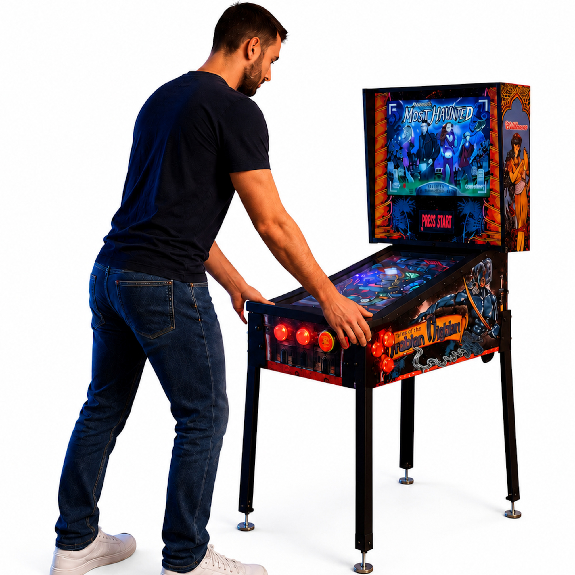 Pinball virtual 18,5" Full HD | 3 pantallas | Ryzen 5 | 16 GB RAM | 256 GB M.2 SSD | Visual Pinball X & Future Pinball | PinUp Popper | MAME vertical y horizontal | Pinscape KL25Z