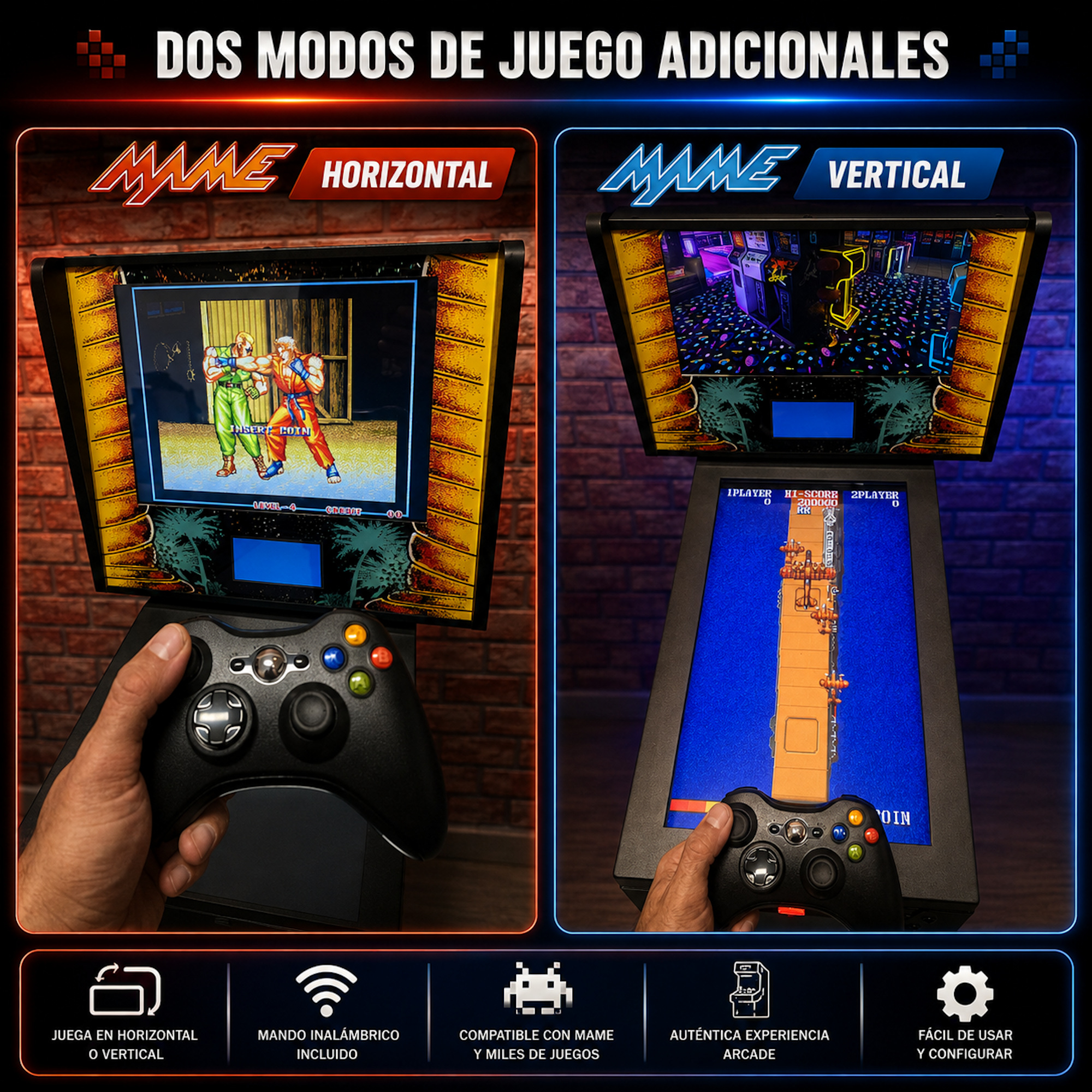 Pinball virtual 18,5" Full HD | 3 pantallas | Ryzen 5 | 16 GB RAM | 256 GB M.2 SSD | Visual Pinball X & Future Pinball | PinUp Popper | MAME vertical y horizontal | Pinscape KL25Z - Imagen 7