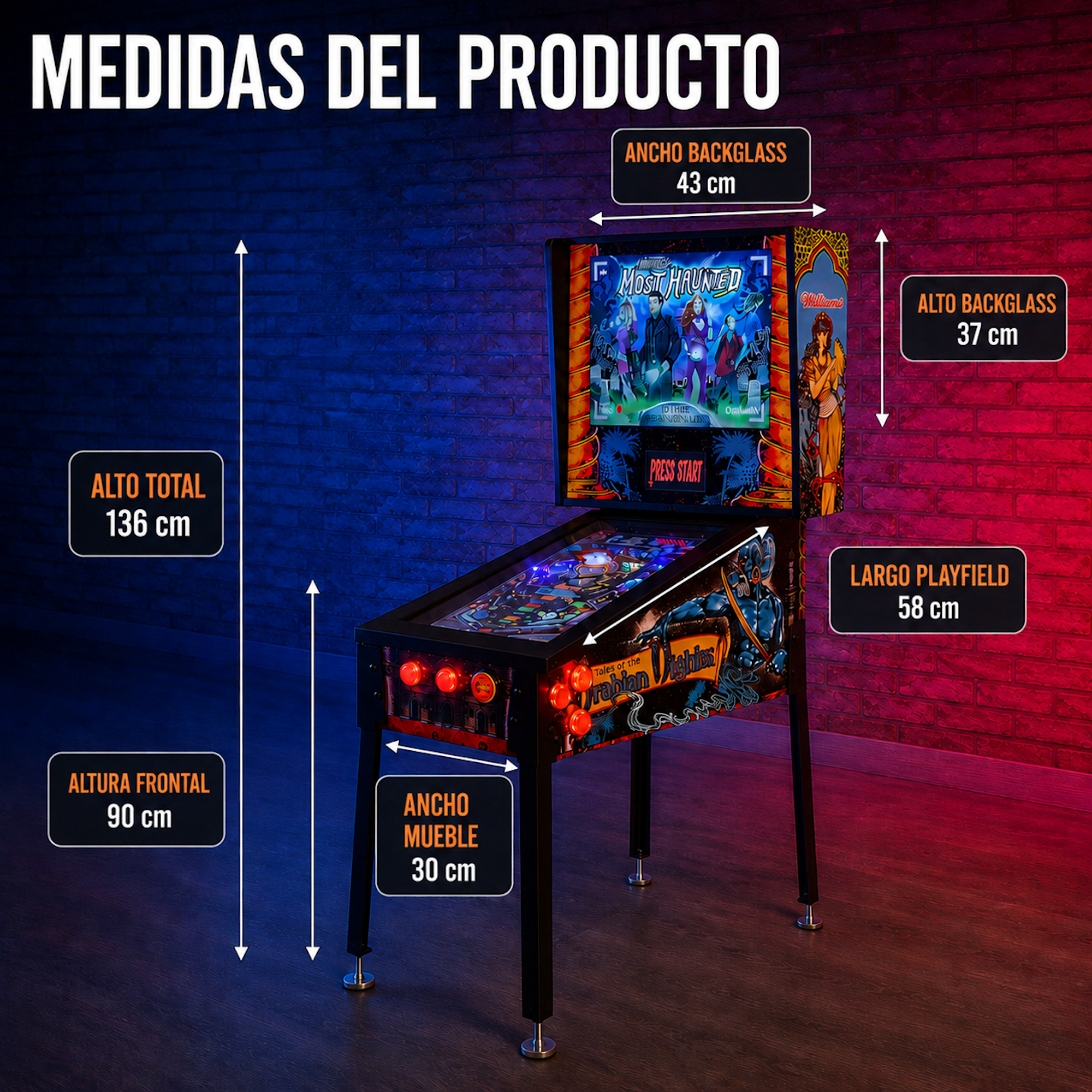Pinball virtual 18,5" Full HD | 3 pantallas | Ryzen 5 | 16 GB RAM | 256 GB M.2 SSD | Visual Pinball X & Future Pinball | PinUp Popper | MAME vertical y horizontal | Pinscape KL25Z - Imagen 5