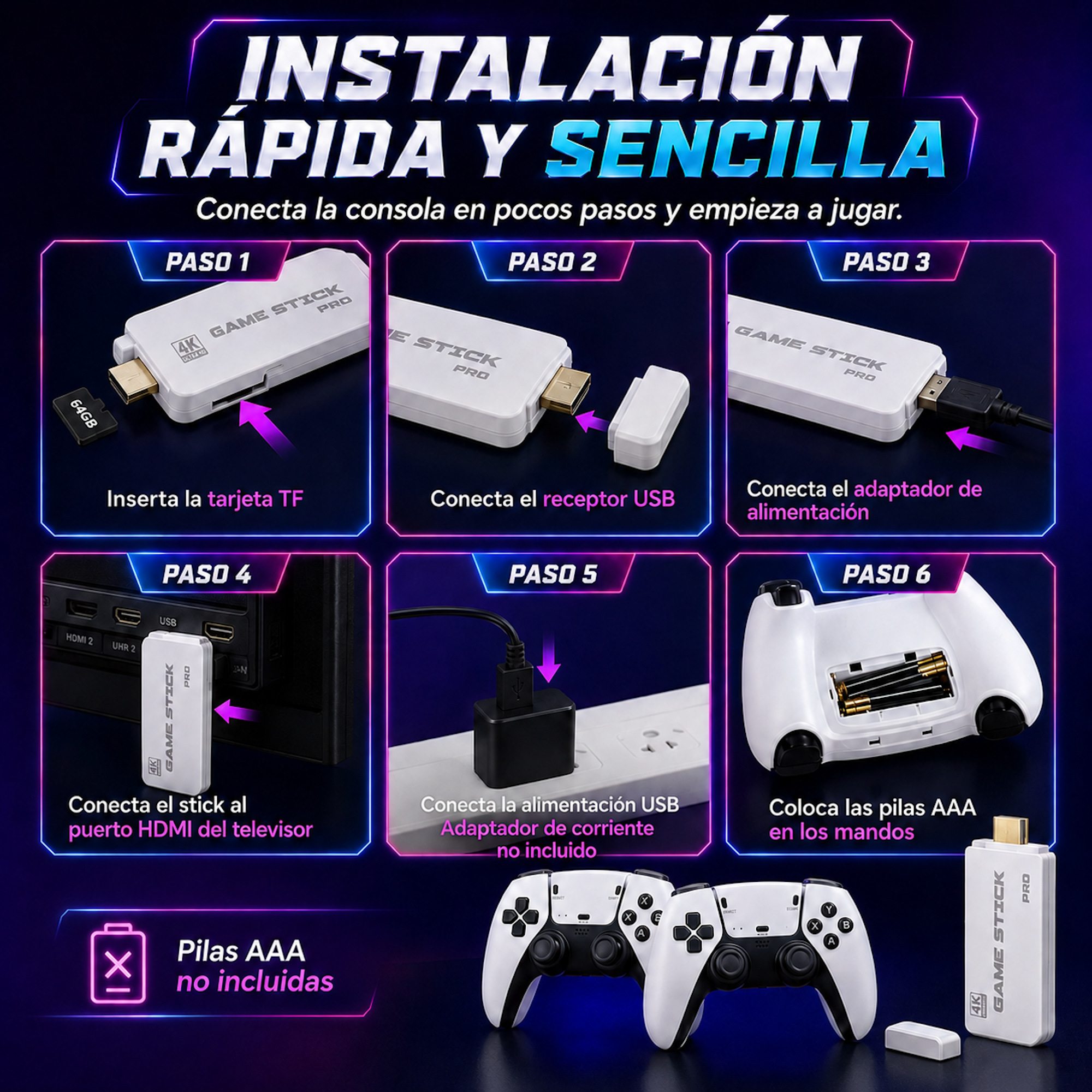 Consola Retro M15 Pro 2026 con 2 Mandos Wireless | 23 Sistemas y +20.000 Titulos - Imagen 5